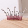 Children Tiaras Crowns Small Kids Girls Birthday Party Show Coloful Rhinestone Crystal Hair Comb Crown Princess Headwear.