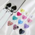 1/4Pcs Mini Self Adhesive Metal Heart Phone Charm Holder Case Finger Ring Stand Hook Cute Buckle Charms Clasp for Samsung iPhone. 
