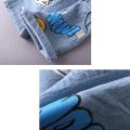 Baby Girls Shorts Jeans Kids Eastic Band Short Pant 2022 Summer 1 To 4 Yrs Children's Cartoon Printed Trousers Casual Clothing.