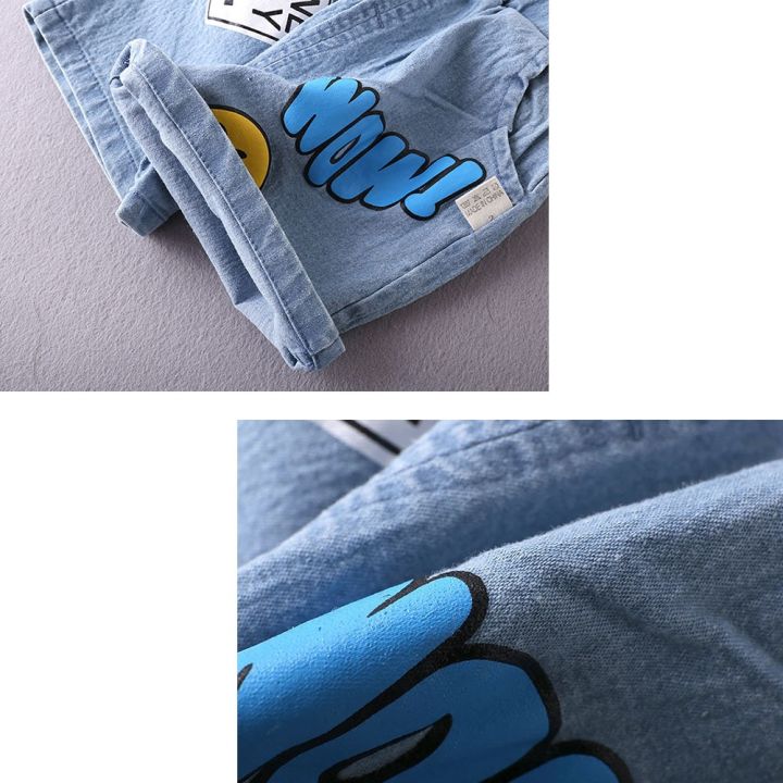 Baby%20Girls%20Shorts%20Jeans%20Kids%20Eastic%20Band%20Short%20Pant%202022%20Summer%201%20To%204%20Yrs%20Children's%20Cartoon%20Printed%20Trousers%20Casual%20Clothing%20-%20Image%205