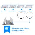 Universal Vertical Pole , with 2 Loops, Wall Mounting Loop Bracket.