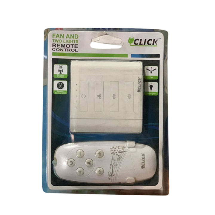 click remote control switch 1 fan with regulator and 2 light