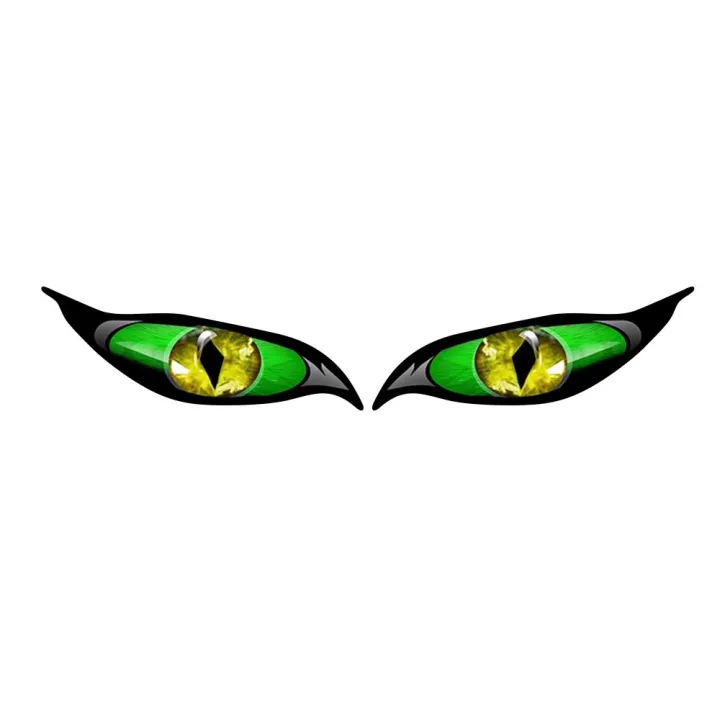 2pcs%20Car%20Sticker%20Evil%20Eye%20pvc%20Zombie%20Sunscreen%20Waterproof%20Decal%20for%20Rearview%20rror%2013cm*5cm%20-%20Image%202