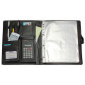 Black A4 Executive Conference Folder Portfolio PU Leather Document Organiser. 