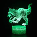 3D Cute Dinosaur Night Light Kids LED Dino Lamp Lovely USB Acrylic Glasses Table Nightlight for Children Gift Lamp Bedroom Decor. 