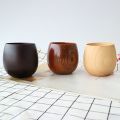 300ml Wooden Big Belly Handmade Natural Spruce Wood Cups Tea Coffee Milk Water Cup Kitchen Bar Drinkware. 