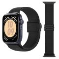 Nylon Strap For Apple watch band 45mm 40mm 44mm 41mm 49mm 38mm Elastic carbon bracelet correa iWatch series 9 8 7 6 3 se Ultra 2. 