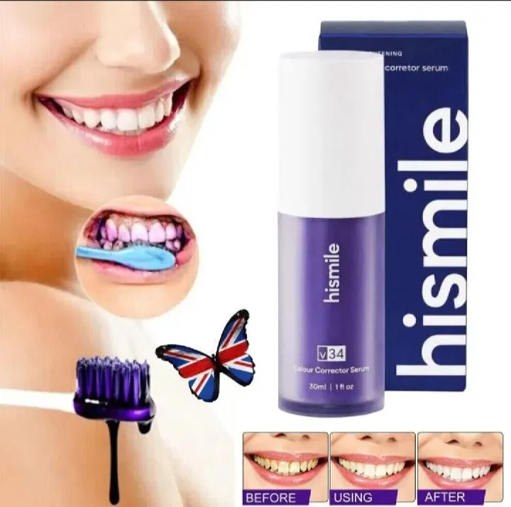 hismile%20v34%20toothpaste%20colour%20corrector%20teeth%20whitening%20Purple%20Stain%20Removal%20-%20Image%204