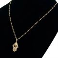 New Fashion Hand Of Fatima Pendants Hamsa Chain Short Long Mens Womens Gold Color Necklace Jewelry Gift. 