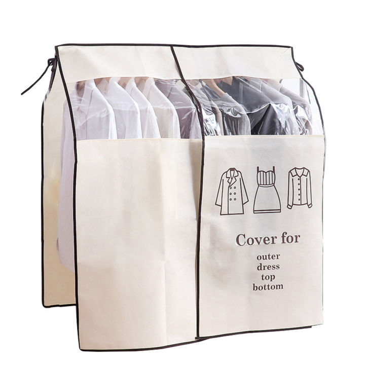 Non-woven%20Fabric%20Hanging%20Cloth%20Wardrobe%20Suit%20Coat%20Transparent%20Window%20Dust%20Cover%20-%20Image%202