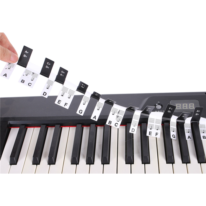 Removable%20Piano%20KEY%20Labels%20Piano%20Keyboard%20Stickers%20Black+White%20-%20Image%208