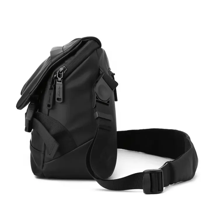 Wepower%20Simple%20Men's%20Crossbody%20Bag%20Outdoor%20Functional%20Shoulder%20Bag%20Large%20Capacity%20Trendy%20Messenger%20Bag%20PU%20Waterproof%20Sling%20Bag%20-%20Image%202