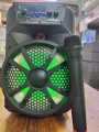 8 inches 1 woofer Speaker with Wired Mic Bluetooth Trolley Speaker.