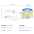 Penetrable Wood COB Led Strip 110V 220V with EU US Power Adapter Plug Dimmable Touch Sensor Switch Under Cabinet Parallel Light. 