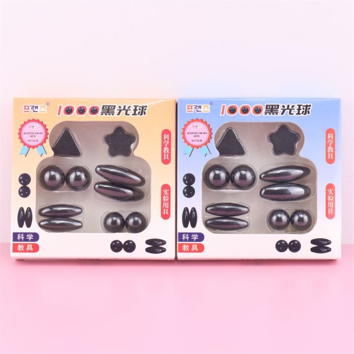 10 Pcs Magnet Set With Polished Black Magnetic Balls Toy Game for Kids Playing