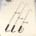 1PC Stainless Steel Hook Retractable Fish Gaff Telescopic Aluminum Sea Fishing Spear Hook Gripper Fish Hooker Fishing Gear. 