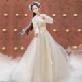 White Women's Han Chinese Clothing Ancient Costume Summer Improved Dress Super Fairy Style Flow Fairy Skirt with Wide Sleeves Ancient Style Summer.