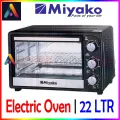 Miyako Electric Oven - 22 Liter | Model : MT-22RC | Miyako Electric Toaster Oven | Black & Silver Colour. 
