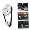 2Set 2GT Synchronous Wheel 20 60 Teeth Bore Timing Belt Pulley System. 