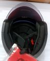 Torq Atom Mat Red Halfface Helmet With Sunvisor.. 