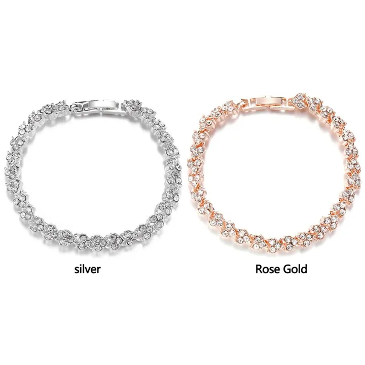 Women's%20Fashion%20Roman%20Style%20Zircon%20Crystal%20Bracelet%20-%20Elegant%20Design%20-%20Image%204