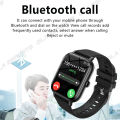 +2pc Straps Smart Watch Women Men Smartwatch 1.44'' Square Dial Call BT Music Smartclock For Android IOS Fitness Tracker Watches. 