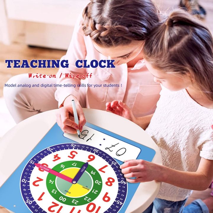 2023NEWMontessori%20Magnetic%20Clock%20Board%20Teaching%20Aids%2024-Hour%20Clock%20Model%20Time%20Activity%20Game%20Learning%20Time%20Educational%20Toys%20For%20Children%20-%20Image%202