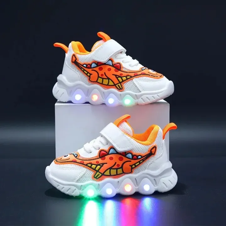 Zapatillas%20LED%20Kid%20Cartoon%20Dinosaur%20Boy%20Casual%20Sneaker%20Boy%20Kid%20Shoe%20Girl%20Mesh%20Breathable%20Shoe%20Baby%20Illuminated%20Shoe%20Tennis%20Shoes%20-%20Image%202