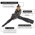 Right Angle Drill Attachment, All Metal Body 90 Degree Drill Adapter with Detachable Handle, Drill Bit Corner Adapter.