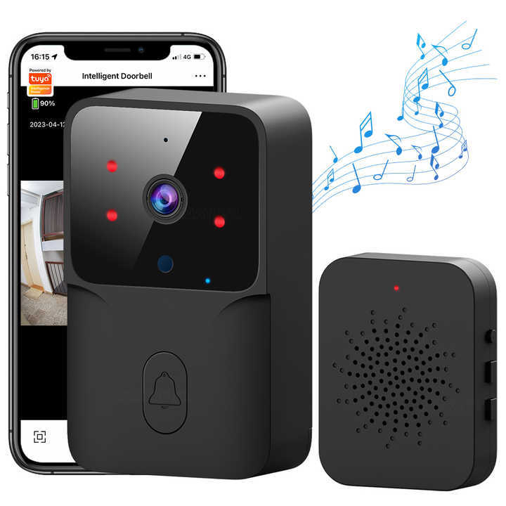 Tuya WiFi 1080P HD Video Doorbell Camera Wireless Waterproof IP55