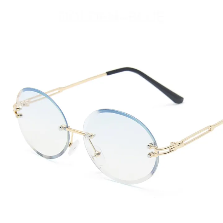 Rimless%20Design%20Oval%20Sunglasses%20Trendy%20Eyewear%20Lightweight%20%20Texture%20Rimless%20Sunglasses%20Retro%20Style%20Oval%20Shaped%20Women's%20Sunglasses%20for%20Casual%20Wear%20Summer%20Accessory%20Street%20Fashion%20Ladies%20Eyewear%20Sun%20-%20Image%209