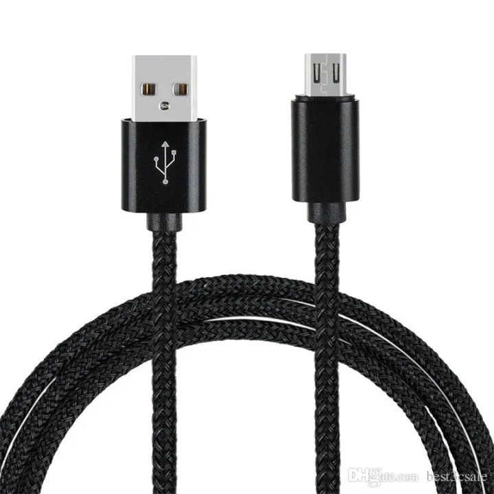 Colorful%20Nylon%20Braiding%20Fast%20Charging%20And%20USB%20Data%20Cable%20-%20Black%20-%20Image%203