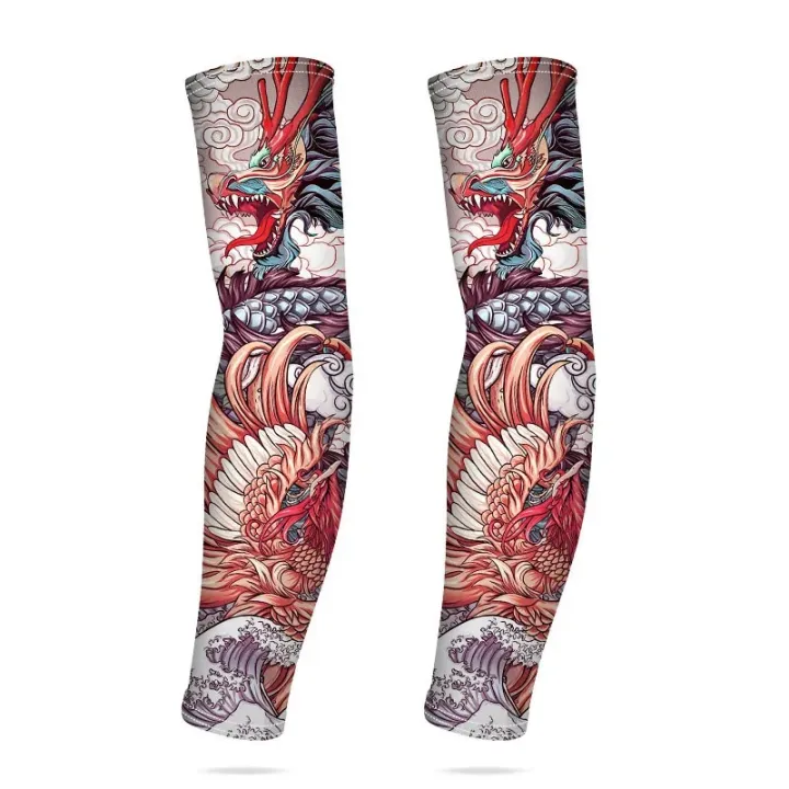 1PCS%202024%20New%20Men%20Long%20Warmers%20Summer%20Tattoo%20Sleeves%20Sun%20Protection%20Cover%20Outdoor%20Gloves%20Driving%20Ice%20Silk%20Arm%20Sleeves%20Women%20-%20Image%205