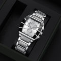 New TEMU Men's Steel Strap Watch Business Men's Watch Casual Student Watch Suit One Piece.