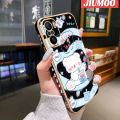 JIUMOO Case For Xiaomi Mi 11i 11X POCO F3 Redmi K40 Pro Case Cartoon Milk Bear Pattern Side Square Edge Luxury Plating Phone Casing Full Cover Camera Lens Shockproof Protection Softcase. 