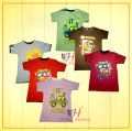 6 Pieces Multi Color Cotton Boy Half T-shirt By Any Color And Printe.