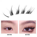 Individual Fox Eye Effect Fluffy False Eyelashes Reusable Natural Thick Long Single Cluster Lash Extension Eyes Makeup. 