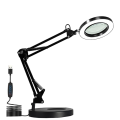 Magnifying Glass with Light and Stand, 10X Magnifying Lamp, 2-In-1 Magnifying Desk Lamp with Clamp, 3 Color Mode Led Desk Lamp. 