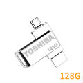 2 IN 1 Metal OTG 128GB Flash Drive USB 2.0 Mini Pen Drives. 