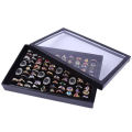 Premium quality 100 Slot Glass Black Velvet Jewelry Ring Case Display Store Storage Box Tray Organizer. 