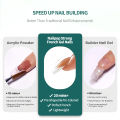Nailpop French Tip Press on Nails 14 Sizes Medium Shape Pre-french Soft Gel Nail Tips Ultra Fit Full Cover Nails 140pcs. 