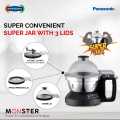 Panasonic MX-AE475 Monster Series 2000 Watt Super Mixer Grinder | Black.