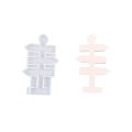 16.2cm Signboard Mold Good Quality White Silica Cement Gypsum Silicone Mold Diy Silicone Mold for Pendant Candle.