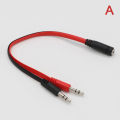 3.5mm AUX 1 Male To 2 Female Spliter Wire 3.5 Jack Audio Splitter Cable Headphone Earphone Speaker Stereo AUX Adapter Cord Tetuo.