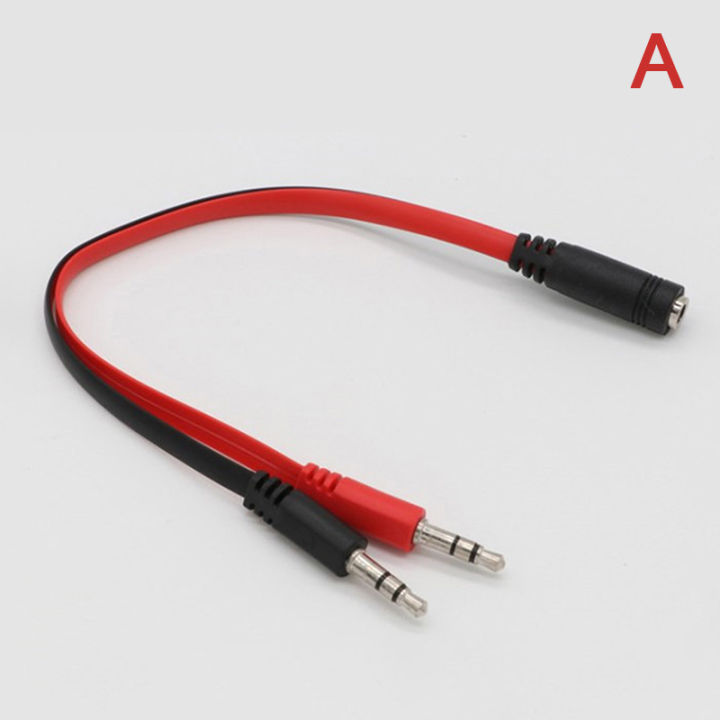 3.5mm AUX 1 Male To 2 Female Spliter Wire 3.5 Jack Audio Splitter Cable Headphone Earphone Speaker Stereo AUX Adapter Cord Tetuo