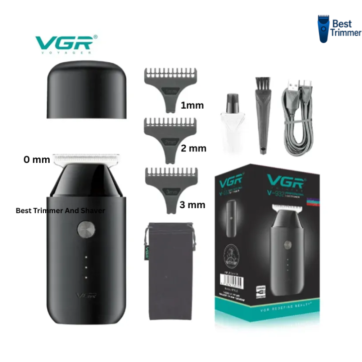VGR V-932 Portable Trimmer for Men (Black)