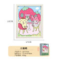 Cute Cartoon Stereograph Sanrio Decoration Living Room Decorative Painting High-End Gift Present Naked Eyes 3D Painting with photo frame. 