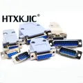 10pcs Parallel Serial Port DB15 15 Pin db25 D Sub Fmale/Male Solder Connector + Plastic Assemble Shell Cover VGA Adapter DB9. 