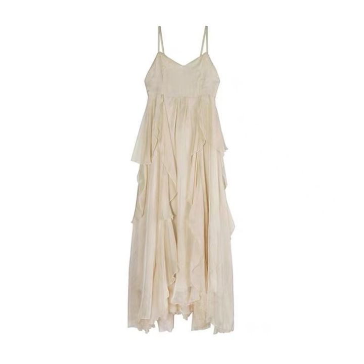 Retro%20Style%20New%20Chinese%20Style%20Super-Fairy%20Spaghetti-Strap%20Dress%20Suit%20Women's%20Summer%20Coat%20Thin%20Type%20Sunscreen%20Cardigan%20Strap%20Dress%20-%20Image%202