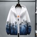 Sun Protection Clothing Men's Ice Silk Breathable Jacket Summer UV Protection Quick-Drying Wind Shield Jacket Sunshade Fishing Sun-Proof Clothes. 